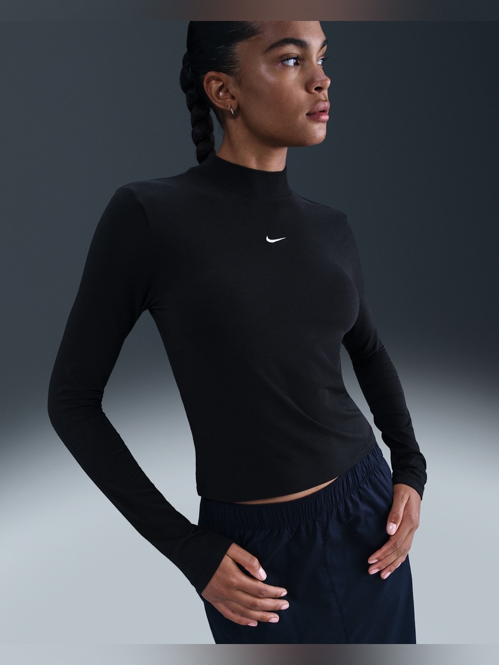 Nike long sleeve mock neck